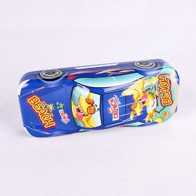 Picture of Car Shape Pencil Box with Book Reading Stand and Three Level of Storage Inside| Pencil Box| Metal Pencil Box Art Metal Pencil Box (Set of 1, Dark Blue) 