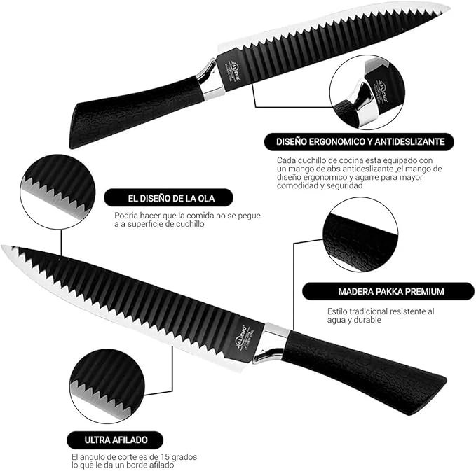 Picture of Kitchen Set 6 Pieces Professional Kitchen Stainless Steel Multicolor