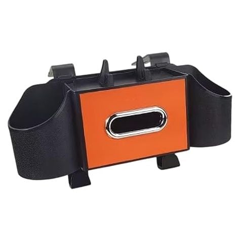 Picture of Enakshi (LABEL) Car Seat Storage Box Hanger Organizer Stowing Tidying Automotive Accessories Orange 