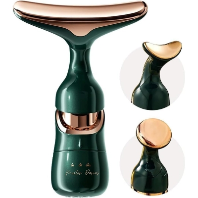 Picture of 3 in 1 Anti Wrinkles Face Neck Eyes Massager,Vibration Facial Massager for Skin Care,Face Sculpting Tool Multifunctional Neck Face Massager Beauty Device 