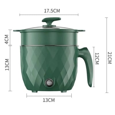 Picture of Multifunctional Non-stick Mini Rice Cooker Non-Coated Household Electric Cooker Electric Frying Pan 1.8L Multifunctional Electric Rice Cooker