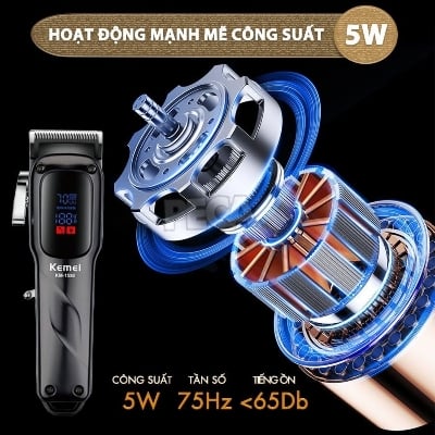 Picture of Kemei KM-1550 Professional Hair Clipper and Beard Trimmer Salon Series for Men 