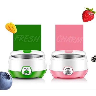Picture of Automatic Yogurt Maker-1L Dahi Maker With Stainless Steel Bowl Pink