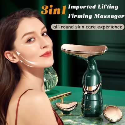 Picture of New 4D Multi-Functional 3 In 1 Facial Lifting Device Neck Eye Massage Face Slimmer Beauty Skin Tightening Anti Aging 