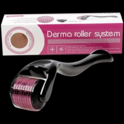 Picture of Derma Roller Micro Needle 1.5mm for Hair, Beard Growth and Facial Skin Therapy (All Sizes) Red