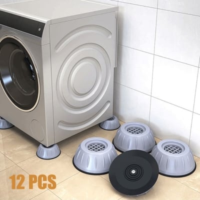 Picture of 4 pcs Rubber pad support for Electronics device A/C or Washing Machine Anti Vibration Washing Machine Feet Pads Rubber Mat Dryer Stand Anti-Walk Universal Refrigerator Washer Support Dampers 