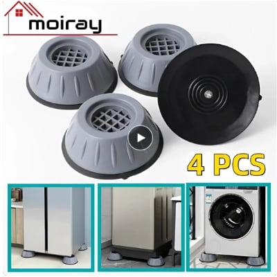Picture of 4 pcs Rubber pad support for Electronics device A/C or Washing Machine Anti Vibration Washing Machine Feet Pads Rubber Mat Dryer Stand Anti-Walk Universal Refrigerator Washer Support Dampers 