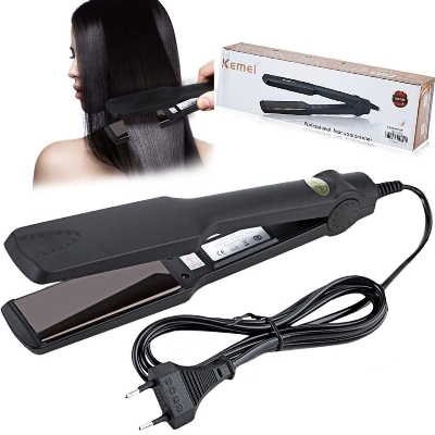 Picture of Kemei Km-329 Professional Electronic Hair Straightener (Black) - Hair Straightener - Hair Straightener- Multicolor