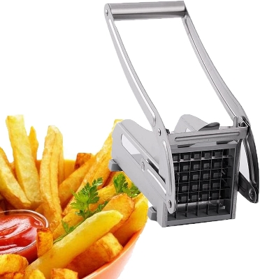 Picture of Potato Chipper Slicer Chip Cutter Chopper Maker French Fries Stainless Steel Silver