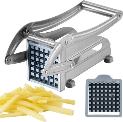 Picture of Potato Chipper Slicer Chip Cutter Chopper Maker French Fries Stainless Steel Silver