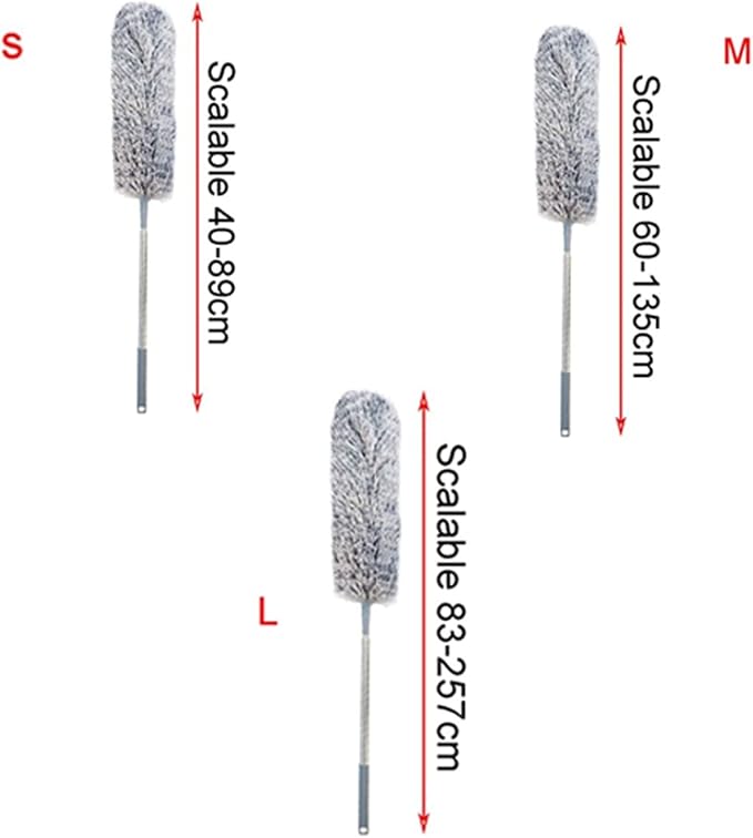 Picture of Dusting Brush for Cleaning and Dusting Feather Duster Grey