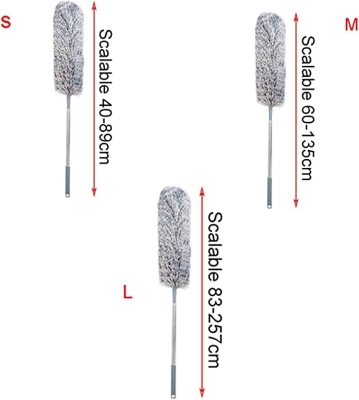 Picture of Dusting Brush for Cleaning and Dusting Feather Duster Grey