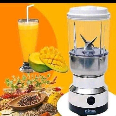 Picture of Nima Electric 2 in 1 Blender and Grinder, High Quality Heavy Duty Blender and Mixer Grinder Silver