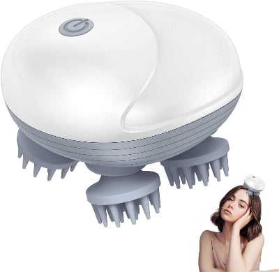 Picture of Electric Migraine Massagem Saude Masajes Relax Masajeador Scalp Head Massager Body Massage Blue