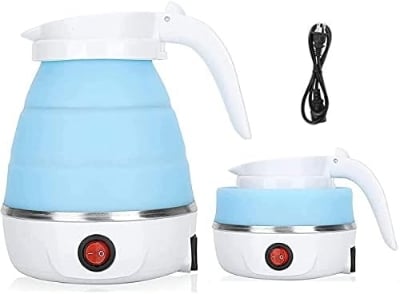 Picture of Electric Travelling Folding Kettle Silicone Foldable Water Kettles Compression Leak Proof Portable Mini Kettle 