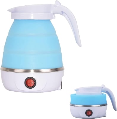 Picture of Electric Travelling Folding Kettle Silicone Foldable Water Kettles Compression Leak Proof Portable Mini Kettle 