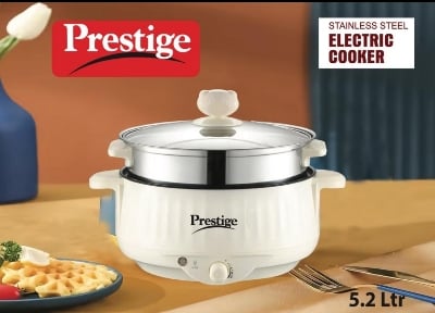 Picture of Prestige Electric Multicooker Multifunctional Rice Cooker Frying Pan Non-stick Cookware Multi Soup Hotpot for Kitchen 