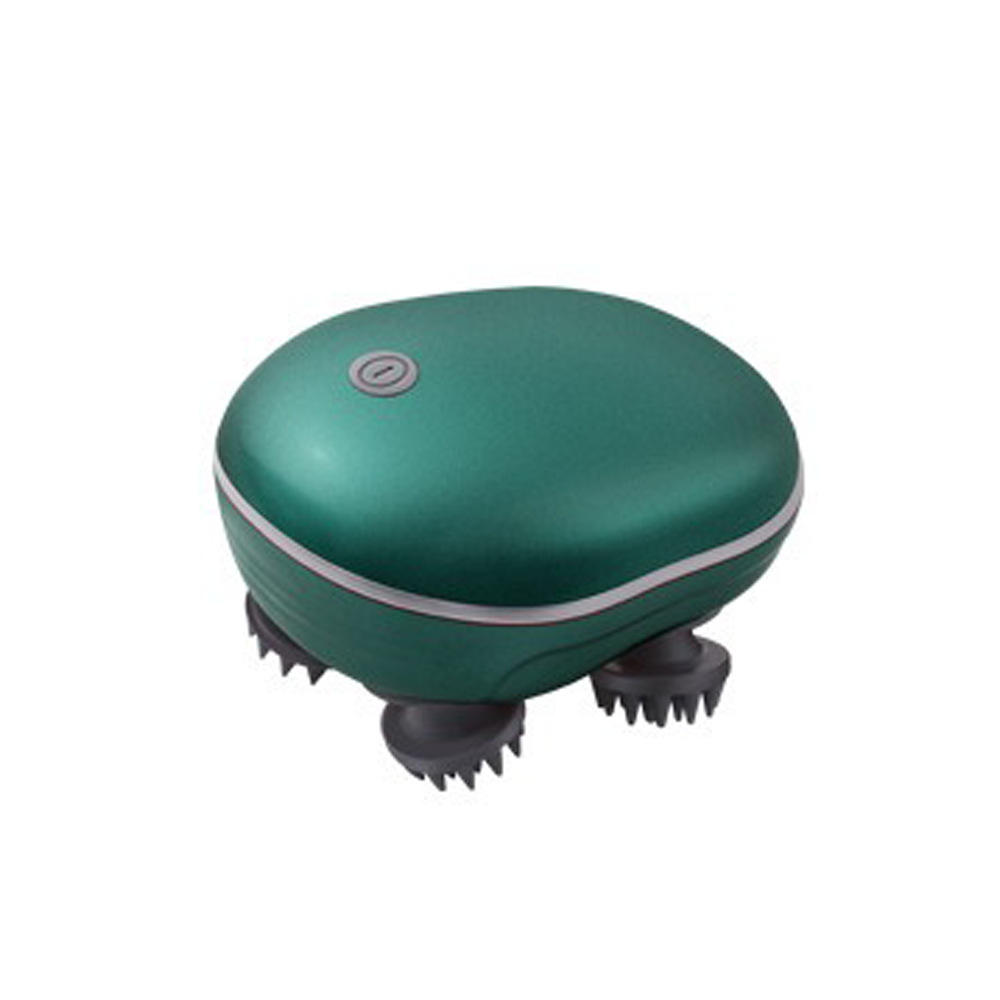 Picture of Scalp Head Hair Massager, Electric Waterproof Massager, Red Light Therapy, Kneading Head Massage Claws Electric Cat Massager Health Care Relax Shoulder Neck Deep Tissue Head Scalp Massage Kneading Vibrating Device Body Massager ( GREEN ) Green