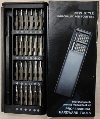 Picture of Sky- 24-in-1 Precision Screwdriver Set with 24 Alloy S2 Steel Bits,Repair Tool Kit for Laptop,Smartphone,iPhone,Camera, Electronics Devices etc Black