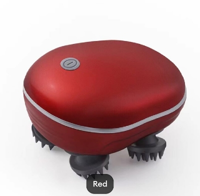 Picture of Scalp Head Hair Massager, Electric Waterproof Massager, Red Light Therapy, Kneading Head Massage Claws Electric Cat Massager Health Care Relax Shoulder Neck Deep Tissue Head Scalp Massage Kneading Vibrating Device Body Massager ( GREEN ) Green