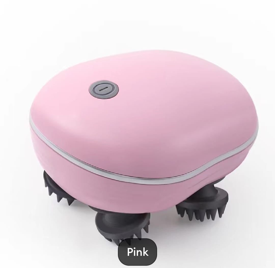 Picture of Scalp Head Hair Massager, Electric Waterproof Massager, Red Light Therapy, Kneading Head Massage Claws Electric Cat Massager Health Care Relax Shoulder Neck Deep Tissue Head Scalp Massage Kneading Vibrating Device Body Massager ( GREEN ) Green