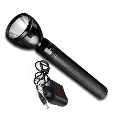 Picture of Y Super Metal  Rechargeable High Power Torch Flashlight for Outdoor and Everyday Purpose (Black) Black