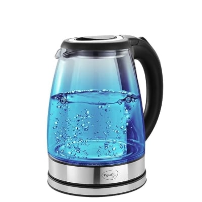 Picture of Jaipaan Crystal Glass Electric Kettle 2 Litre with LED Illumination, Heat Resistant Pyrex 1500 Watt Multicolor