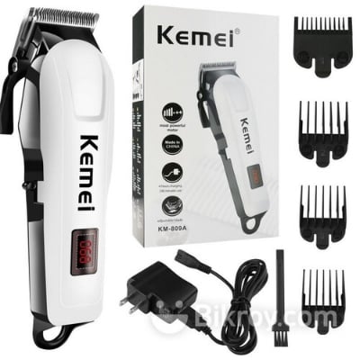 Picture of Kemei Km-809A Digital Electric ac/dc Rechargeable Professional Hair Clipper Trimmer 