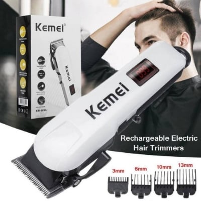 Picture of Kemei Km-809A Digital Electric ac/dc Rechargeable Professional Hair Clipper Trimmer 