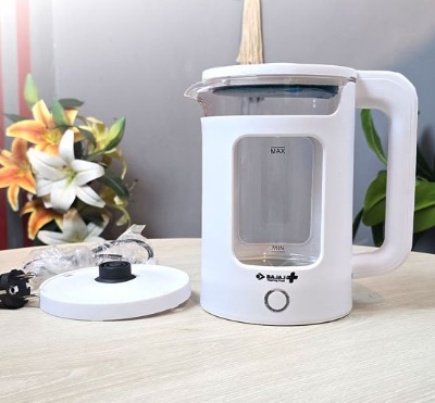 Picture of Bajaj AE1881 Double Layer Electric Glass Kettle - 2 Liter - Black fast boiling power and a 2-liter capacity Black