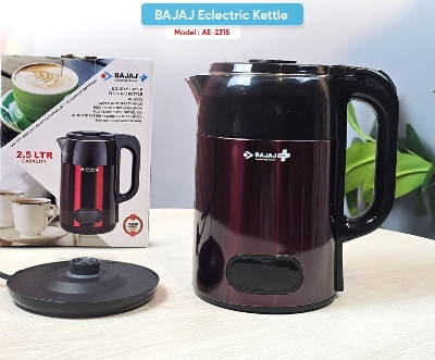 Picture of Bajaj Double Layer AE-2315 Electric Kettle (2.5L) Auto Off System, Safety Locking Lid, and Heat Protective Insulation Multicolor