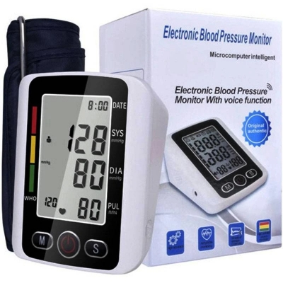 Picture of Digital Blood Pressure Machine BP Machine Accurate BP Check Machine White