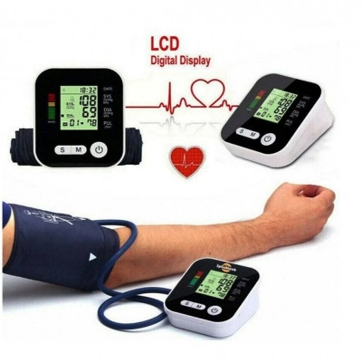 Picture of Digital Blood Pressure Machine BP Machine Accurate BP Check Machine White