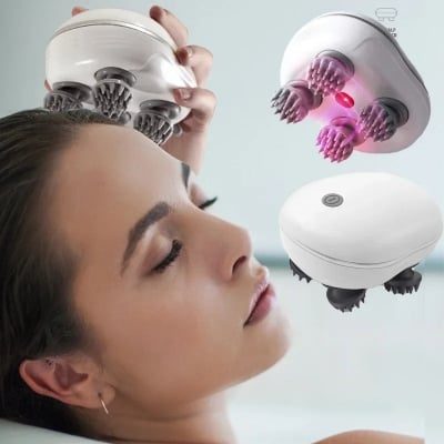 Picture of Electric Migraine Massagem Saude Masajes Relax Masajeador Scalp Head Massager Body Massage Blue