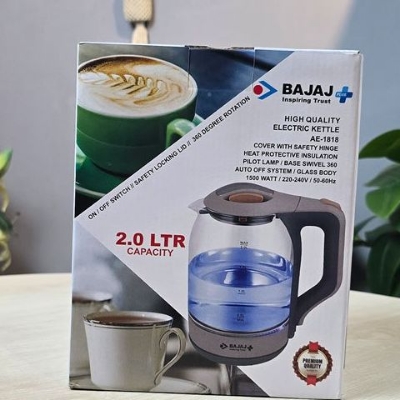 Picture of Bajaj AE1818 Automatically Turns Off and Automatic Over Heat Protection Electric Kettle - 2 Liter Bajaj Plus High Quality Electric Kettle AE- 1818 (2.0 LTR) Multicolor