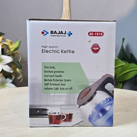 Picture of Bajaj AE1818 Automatically Turns Off and Automatic Over Heat Protection Electric Kettle - 2 Liter Bajaj Plus High Quality Electric Kettle AE- 1818 (2.0 LTR) Multicolor