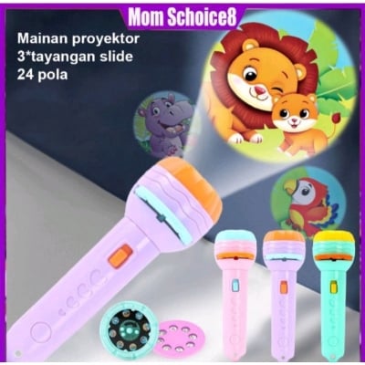 Picture of Flashlight Projector For Kid Baby Sleeping Story Book Torch Lamp Toy Early 