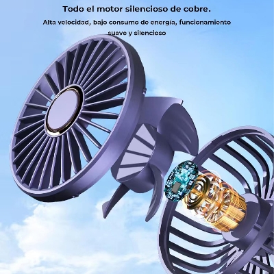 Picture of Hand Held Fan,Portable Handheld USB Rechargeable Fans with 5 Speeds,Battery Operated Mini Fan Foldable Desk Desktop Fans with LED Display for Home Office Bedroom Outdoor Travel Green & White & Pink Green