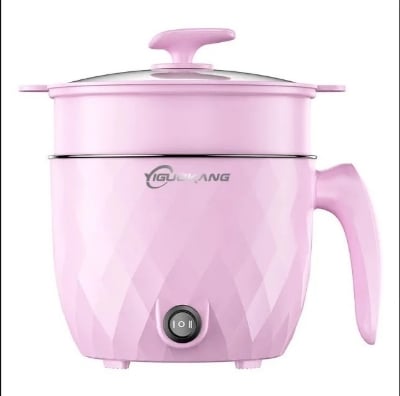 Picture of Multifunctional Non-stick Mini Rice Cooker Non-Coated Household Electric Cooker Electric Frying Pan 1.8L Multifunctional Electric Rice Cooker