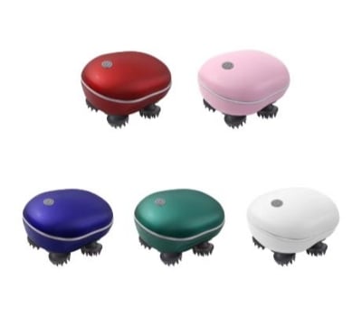 Picture of Scalp Head Hair Massager, Electric Waterproof Massager, Red Light Therapy, Kneading Head Massage Claws Electric Cat Massager Health Care Relax Shoulder Neck Deep Tissue Head Scalp Massage Kneading Vibrating Device Body Massager Multicolor