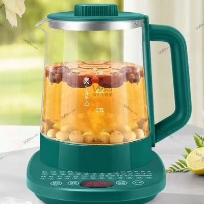 Picture of Jaipan Electric Kettle Glass Kettle,Glass electric kettle Multifunctional High Borosilicate Glass Health Pot Electric Kettle Electric Teapot Quick Cooking Heat Preservation Function 304 Stainless Steel 2L Multicolor