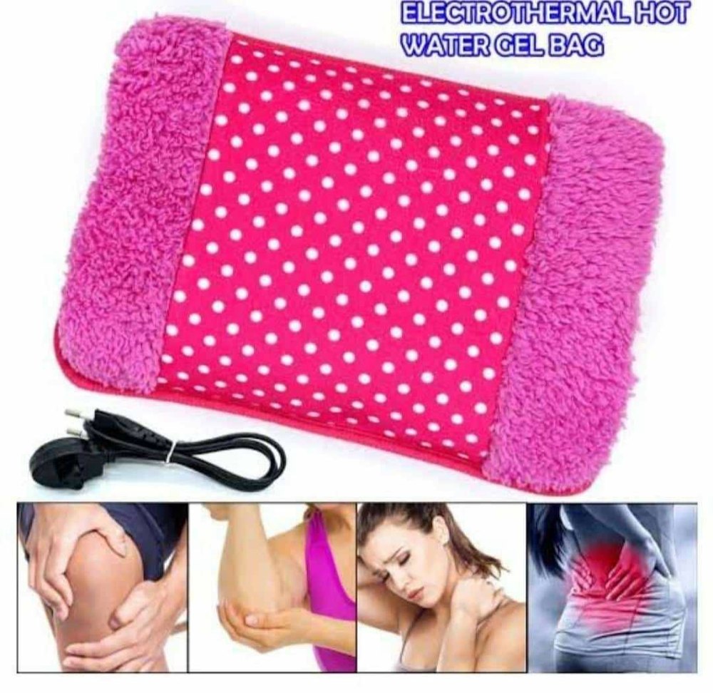 Picture of Electric Hot Water Bag / Heat Pillow and Pain Remover By Shop Exclusive - Multicolour - hot water bag Brown