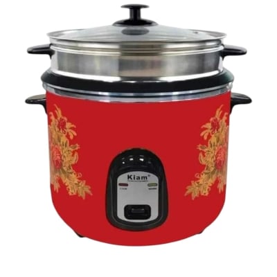 Picture of Kiam Rice Cooker Full Body 1.8 Ltr - Double pot (SS & Non Stick Pot)- SFB-5702 Multicolor