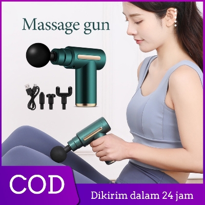 Picture of Mini Electric Massage Gun Portable Deep Tissue Massage Gun - Pain Relief USB Rechargeable Body Massager 
