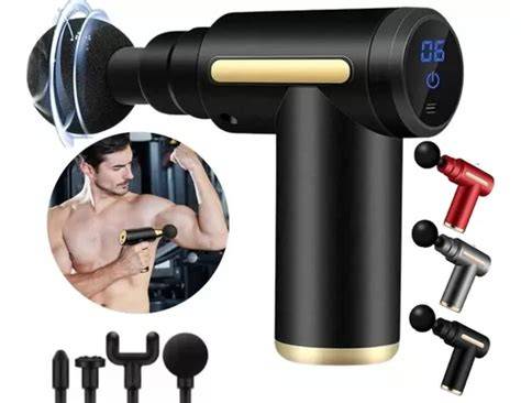 Picture of Mini Electric Massage Gun Portable Deep Tissue Massage Gun - Pain Relief USB Rechargeable Body Massager 