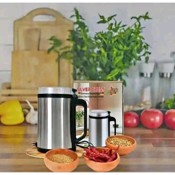 Picture of Silver Crest Electric Grinder 1500 Watt Stainless Steel Smart Electric Grinder Silver