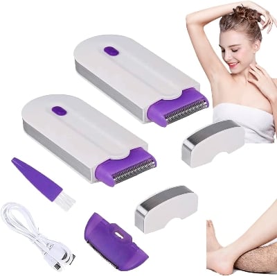 Picture of Professional Hair Removal Kit for Women USB Rechargeable Touch Laser Epilator Hand Razor Body Face Legs Bikini Free Shipping from Spain 