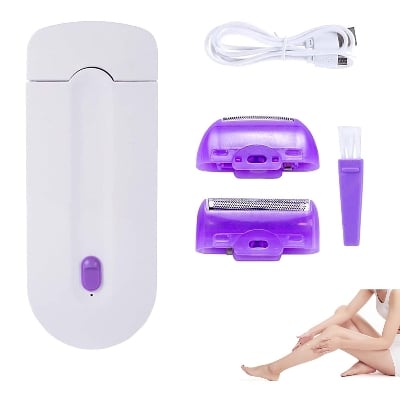 Picture of Professional Hair Removal Kit for Women USB Rechargeable Touch Laser Epilator Hand Razor Body Face Legs Bikini Free Shipping from Spain 