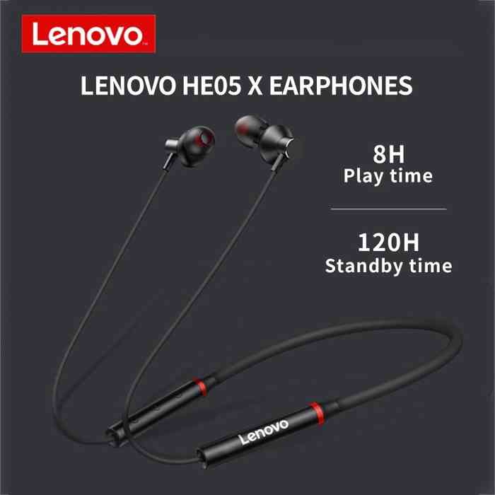 Picture of Lenovo HE05X Magnetic Wireless Bluetooth Headphone Black
