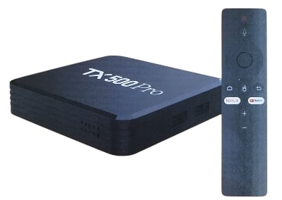 Picture of Android Tv box TX500 Pro 14k ULTRA HD 16GB ram 256 GB Storage Android 16 Available with wifi or bluetooth without display Android TV 24 Black